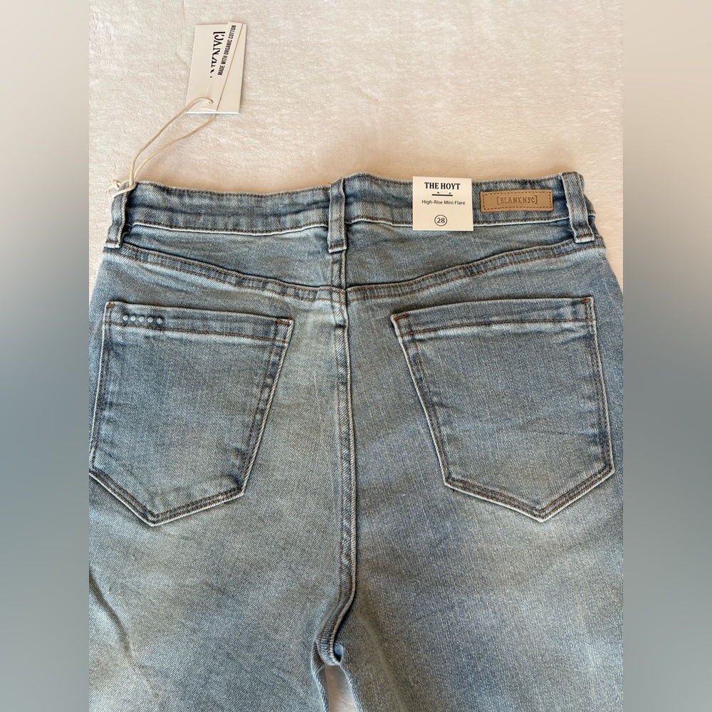 NWT - Blank NYC Hoyt High-Rise Mini Flare - size 28 - Picture 10 of 16